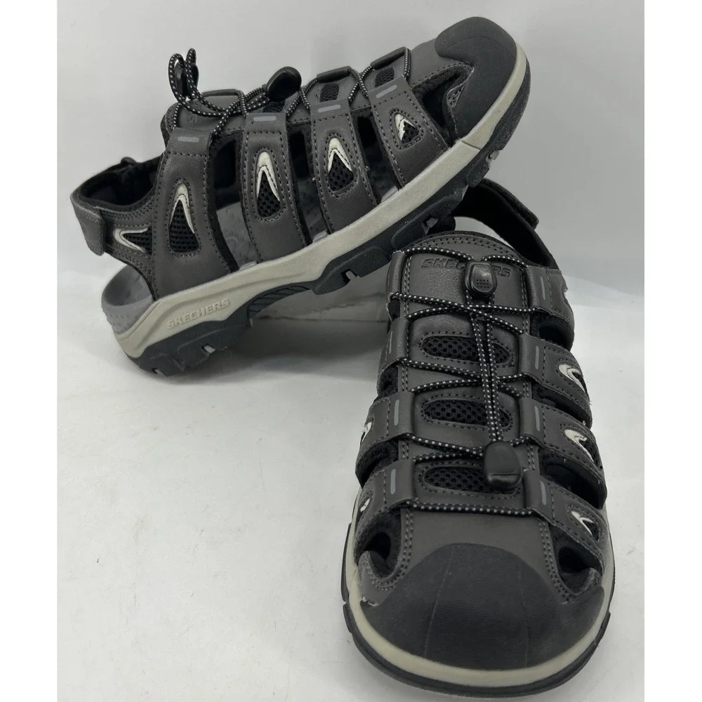 Skechers Relaxed Fit Tasman Outseen Gray Toggle Front Men's Size 7